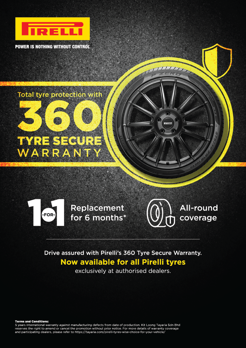 pirelli warranty banner poster