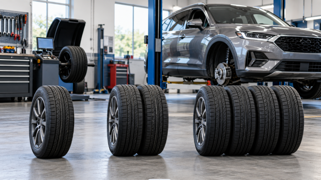 replace car tyre 1 or 4 tyres